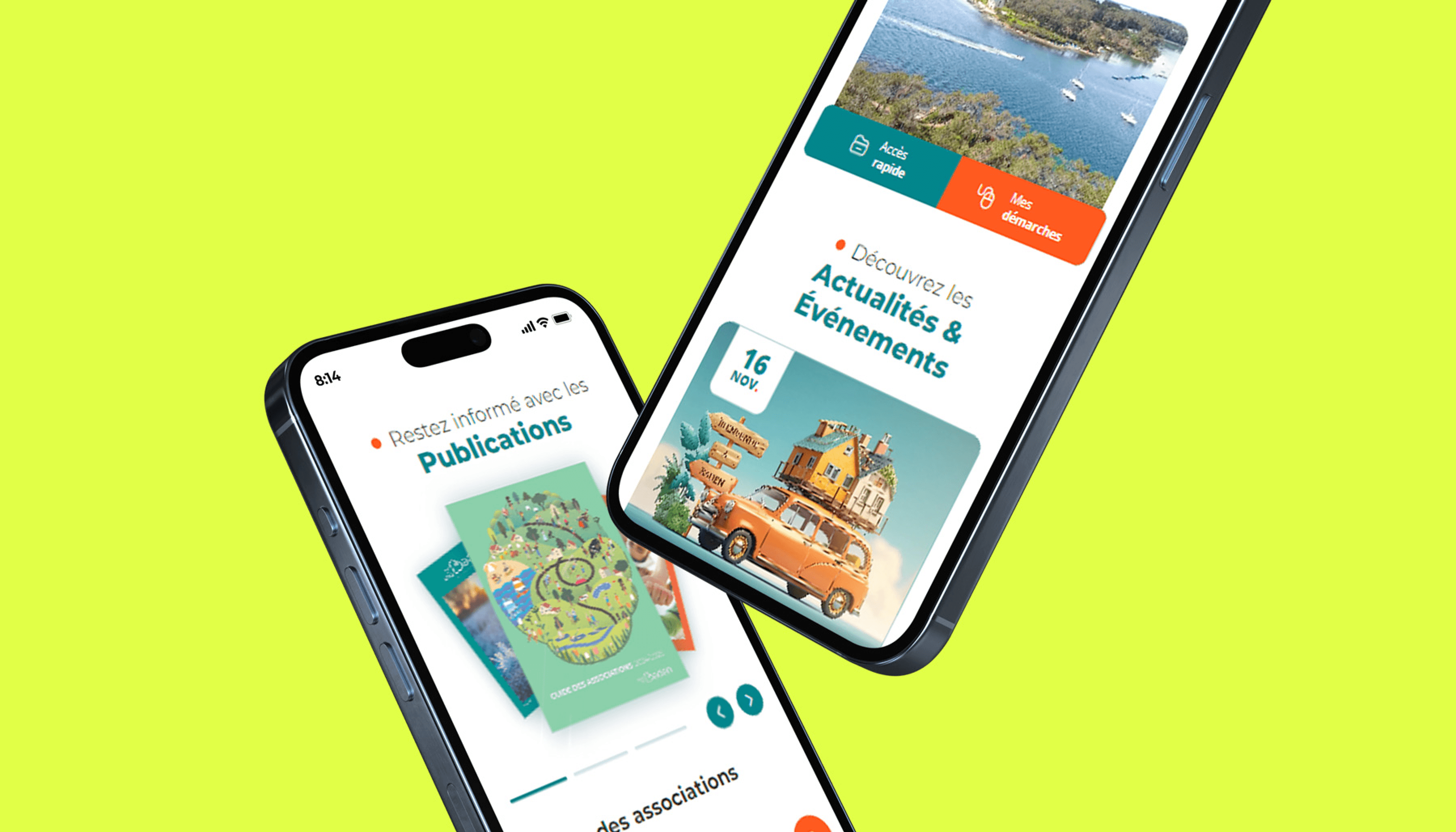 Présentation de la version mobile du site web de la Mairie de Baden