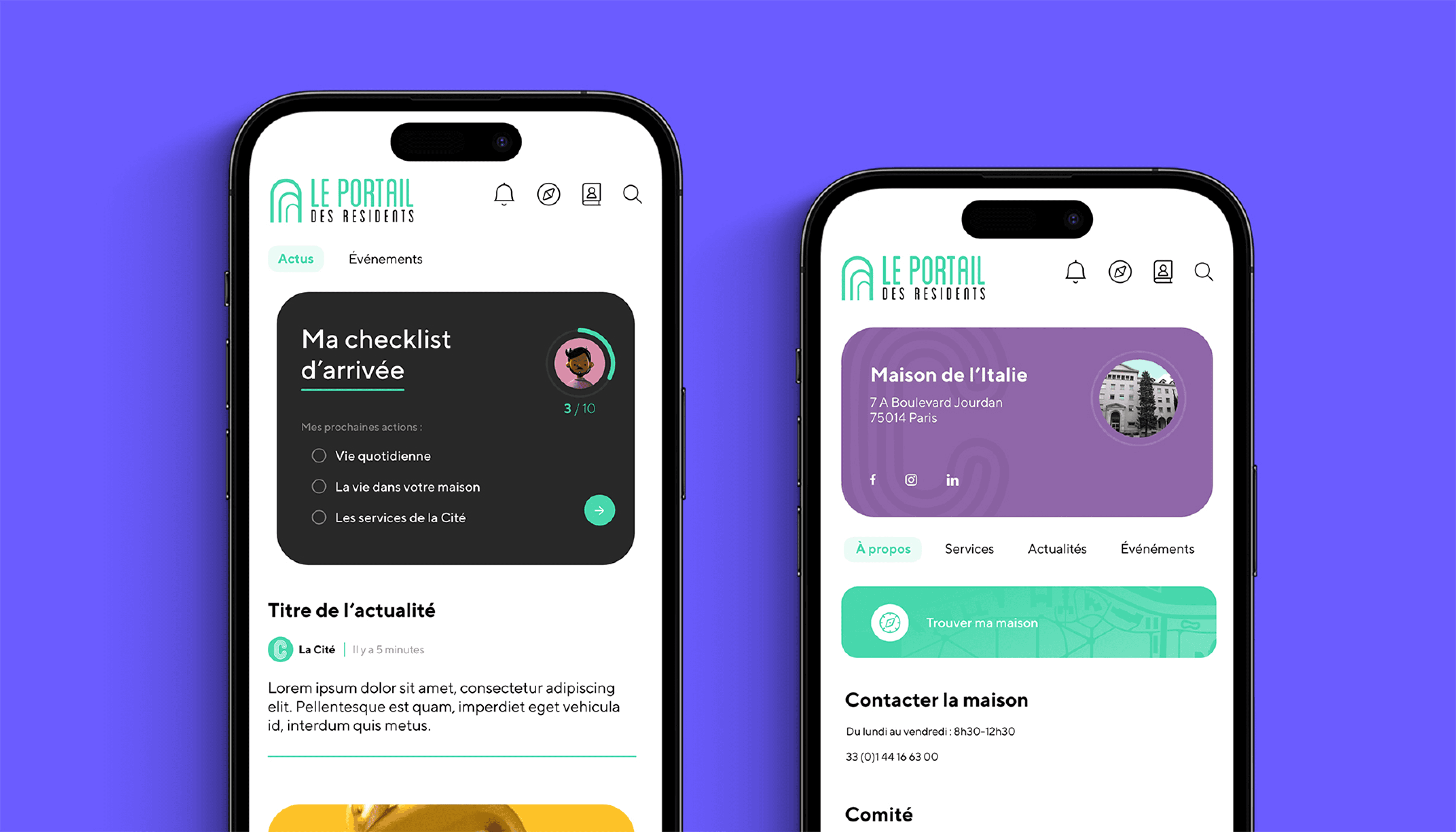 Présentation de la version mobile de l'application CIUP